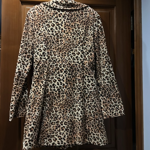 Final Touch Leopard print Coat fully lined M - Picture 4 of 5